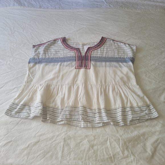 Lucky Brand Tops - Lucky Brand Womens Top Size XL Embroidered Boho Festival Hippie Nature NWT
